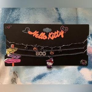 Sold Out New Sanrio Hello Kitty Halloween Charm 3 Choker Necklace set